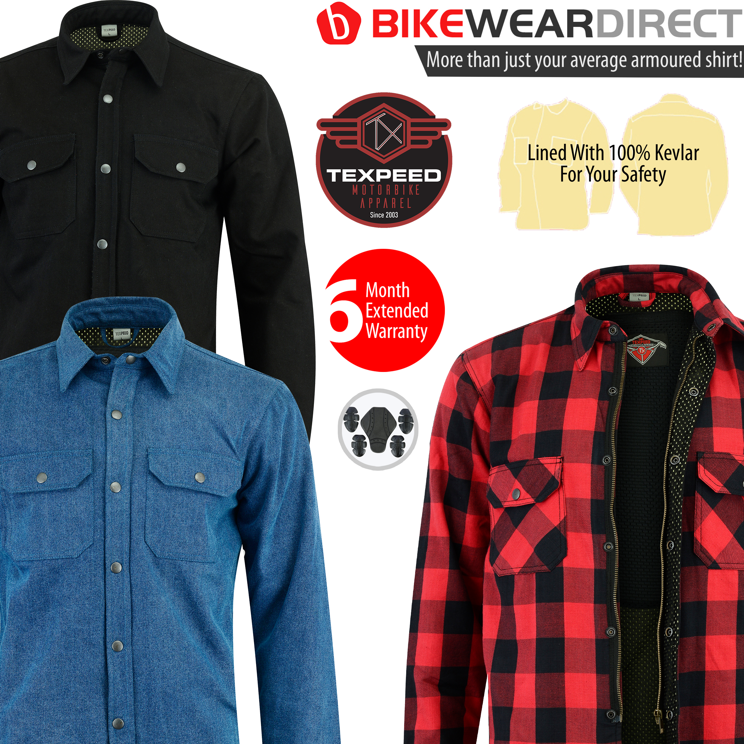 kevlar plaid motorcycle shirt